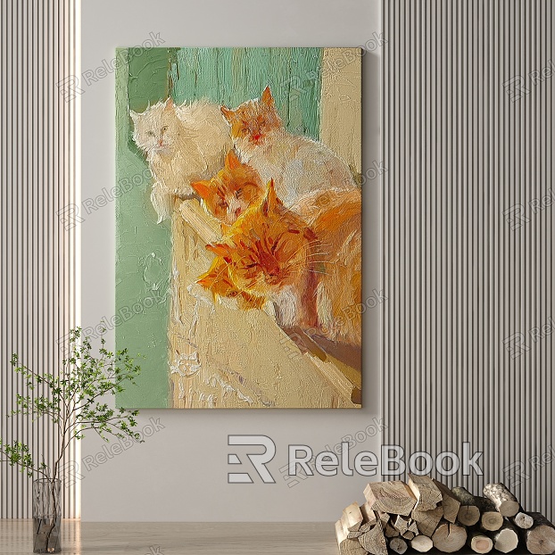 Quiet Animal Painting Decorative Painting model