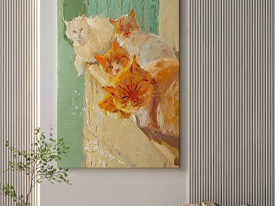 Quiet Animal Painting Decorative Painting model