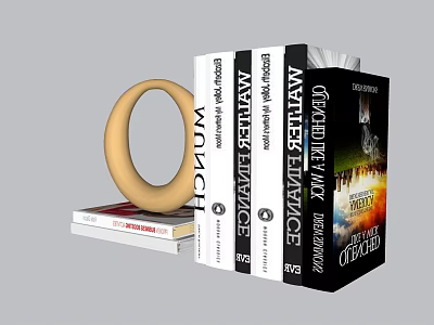 Office Supplies Books 3d model