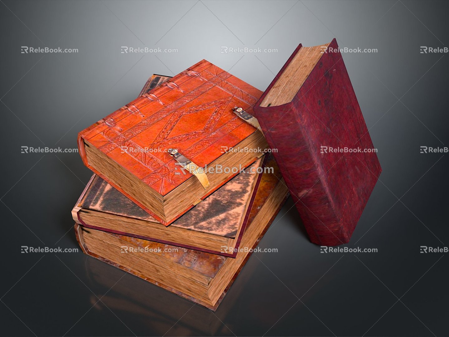 Books Books Ancient Books Classical Books Ancient Books Literature Materials Books Materials Learning Supplies Pen 3d model