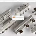 Modern Water Bar Counter Cashier Counter Coffee Bar Counter Tea Counter 3d model