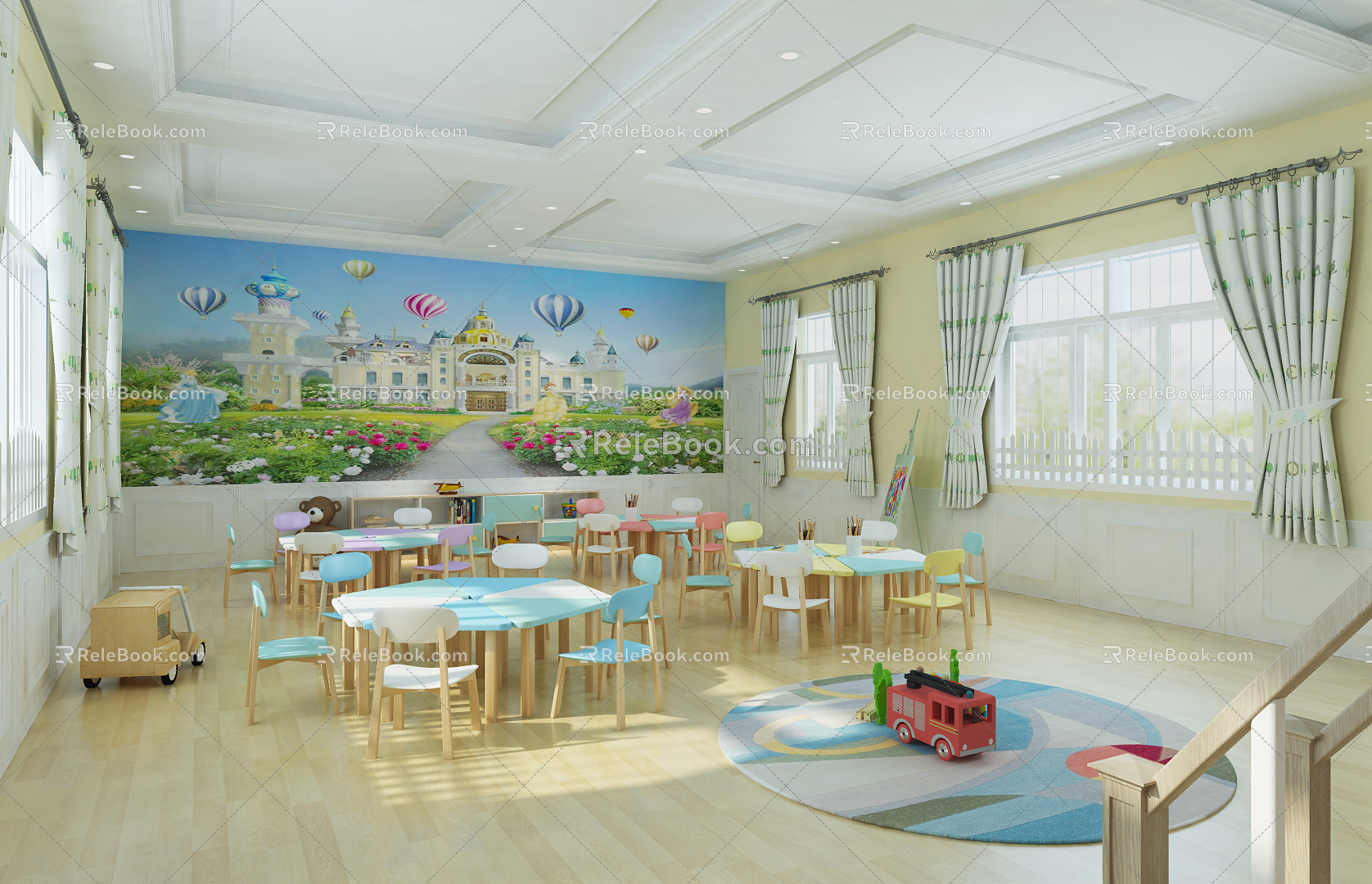 Nordic Kindergarten Kindergarten Classroom 3d model