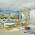 Nordic Kindergarten Kindergarten Classroom 3d model