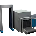 Public Security Check Equipment With Metal Detector Gate And X Ray Scanner Machine