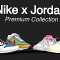 Nike x Jordan Premium Collection Featured Stylish Sneakers Display Showcase