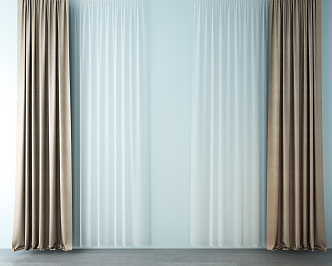 Modern Curtains 3d model