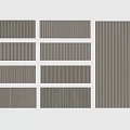 Wall board wave board decorative board gypsum board background board modeling board 3d model