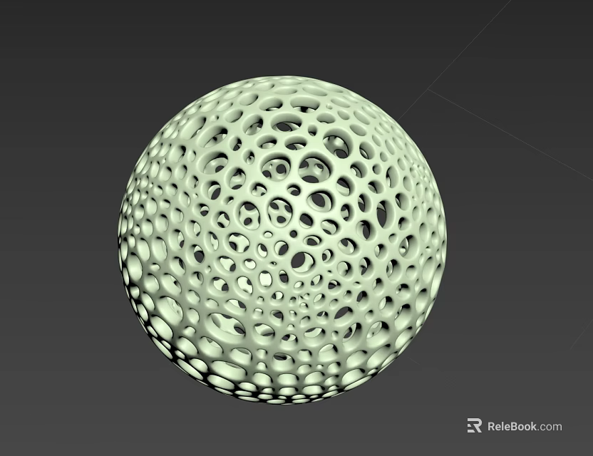 High Quality White Dimpled Golf Ball Sports Equipment For Outdoor Games 3d model 