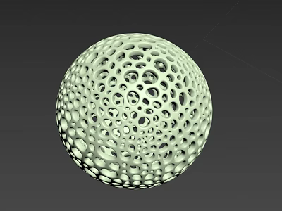 High Quality White Dimpled Golf Ball Sports Equipment For Outdoor Games 3d model