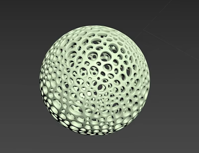 modern ball sponge 3d model modern ball sponge 3d model