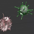 Advanced Medical Devices for Viral Structure Research and Analysis Applications 3d model