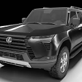 Black Off Road SUV Showcasing Bold Front Grille And Rugged All Terrain Tires