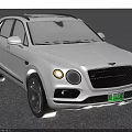 White Bentley Luxury SUV Featuring Elegant Exterior Design And Distinctive Front Grille