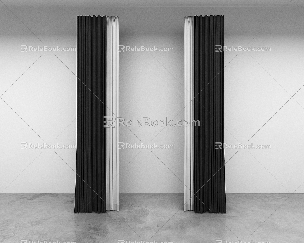 Curtains 3d model