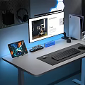 Simple Modern Desk 3d model