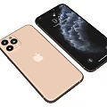 Apple iPhone Golden Design With Triple Camera And Front Screen 3d model