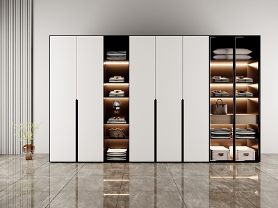 Minimalist wardrobe 3d model