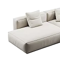 Modular Sectional Sofa Beige Upholstered With Plush Cushions Modern Design For Living Room Comfortable Seating