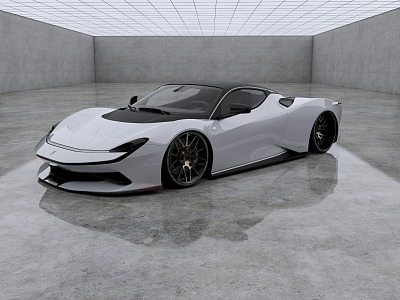 Pininfarina Battista Super sports car Italy Super Run 3d model