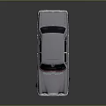 Classic Silver Vintage Sedan With Four Doors Dark Windows White Wheels On Reflective Background