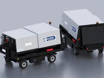 KUBOTA PRO Compact Utility Vehicles With White Body And Black Components 3d model