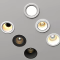 Modern Downlights And Spotlights With Different Shapes And Finishes For Interior