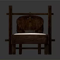 Modern Wooden Furniture Set With Rectangular Tables And Slat Design