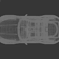 Silver Sporty Coupe Car With Sleek Exterior Black Wheels And Rear Lights Design