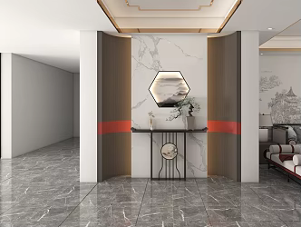 New Chinese Entrance 3d model