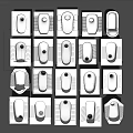 White Toilet Various Modern Designs Showcased with Different Styles and Shapes