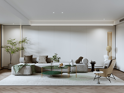 modern living room model