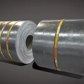 Building Construction Material Silver Metal Coils With Yellow Tapes And Rolled Design For Construction
