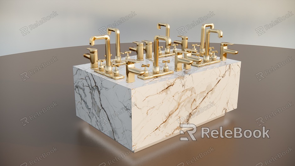 Modern faucet faucet display stand model