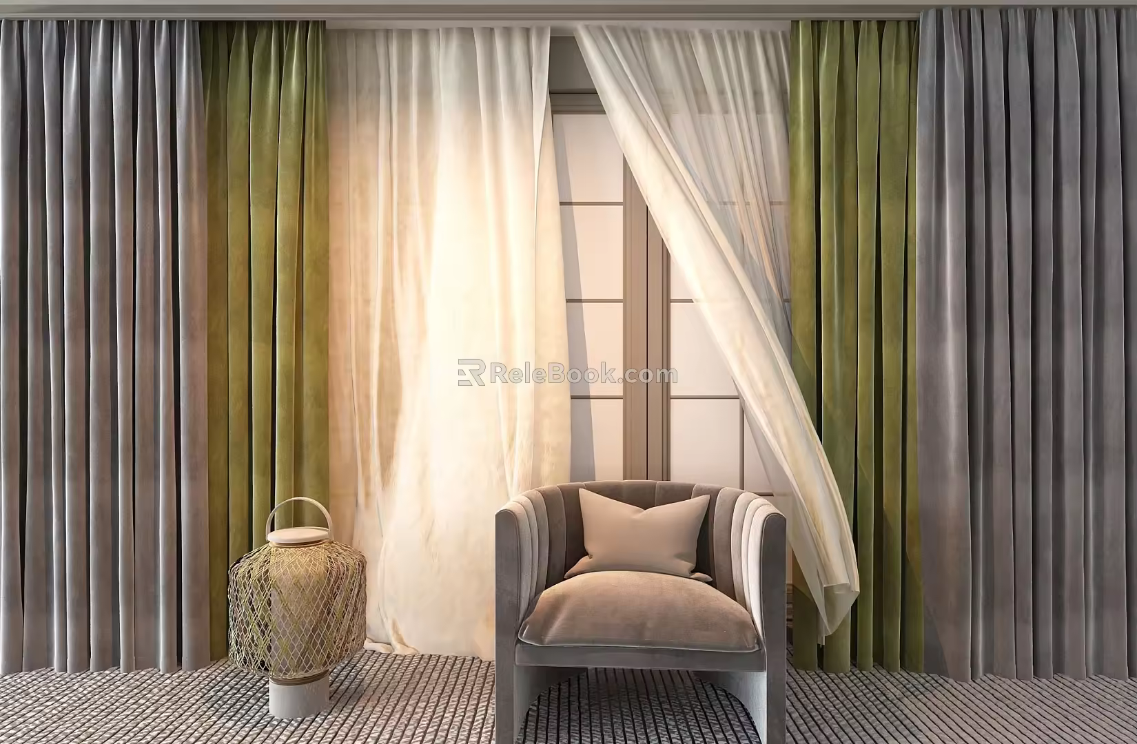Curtains 3d model