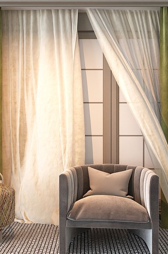 Curtains 3d model