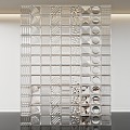 Glass brick partition 3d model