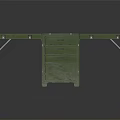 Practical Green Workbench With Sturdy Metal Frame Drawer Cabinet And Folding Legs