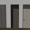 Sleek Hinged Doors with Wooden Panels in Various Colors for Modern Interior Spaces