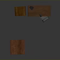 Modern Wooden Office Furniture Set With Desk Drawer Cabinet Chair And Lamp