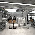 Modern Clothing Store Interior With Stylish Mannequins And Fashion Displays