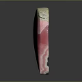 Wood Stone Decorative Element With Pink White Natural Texture And Unique Shape Design