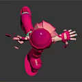 Game Movie Character with Pink Hair Hat and Boots Dancing with Stars in Outfit