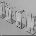 Modern Shower Enclosures With Glass Doors And Multiple Design Features For Bathroom