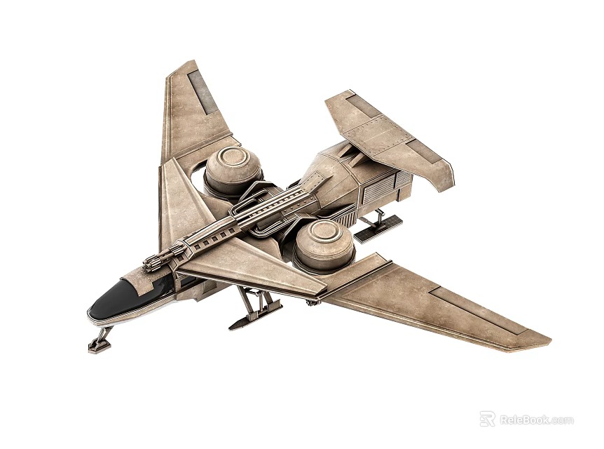 Detailed Metallic Fighter Jet With Twin Engines And Sleek Aerodynamic Wing Structure 3d model 