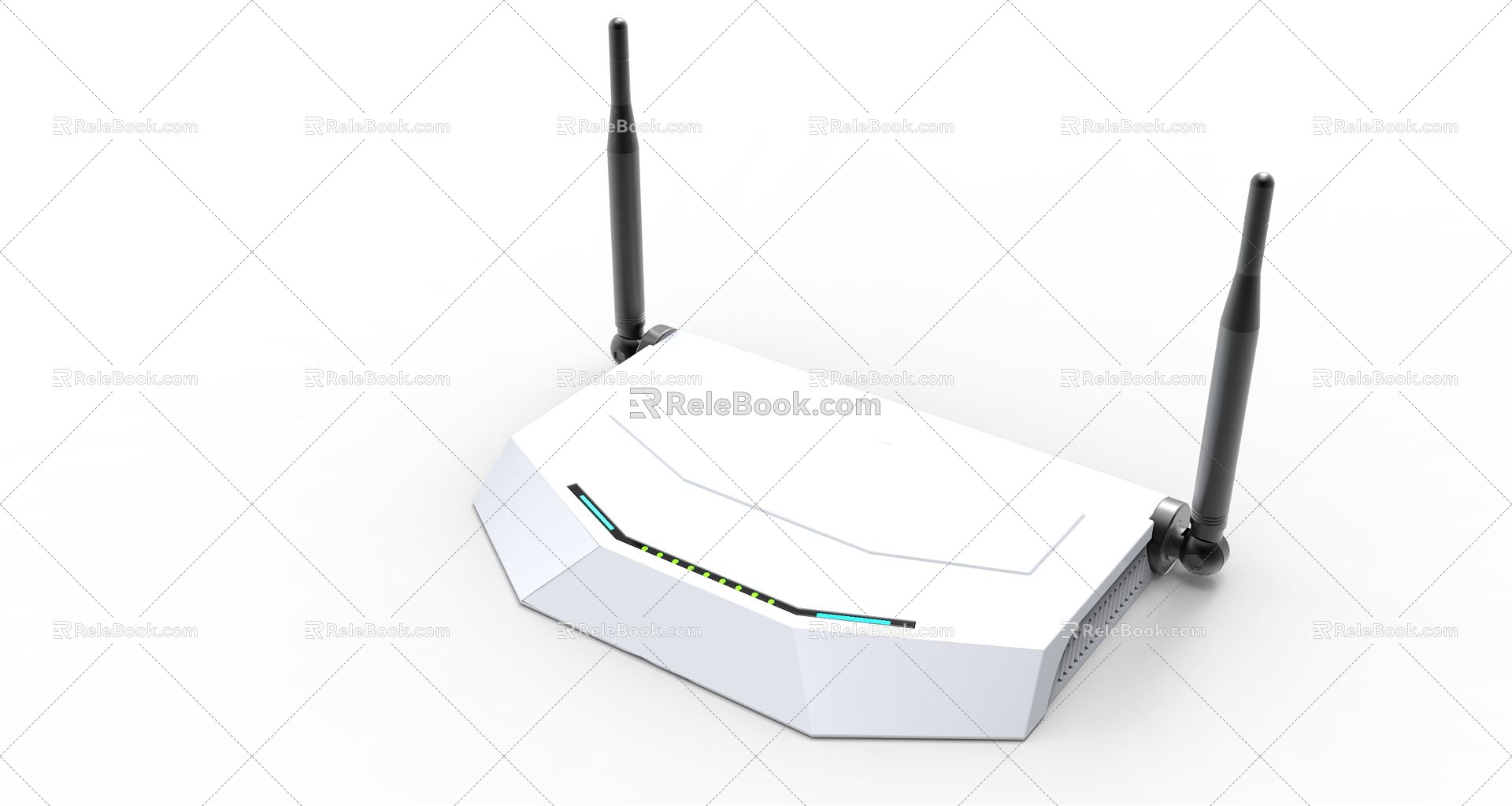 Modern Router Wireless Router White model