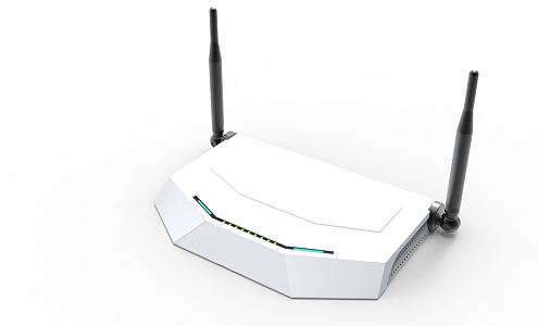 Modern Router Wireless Router White 3d model