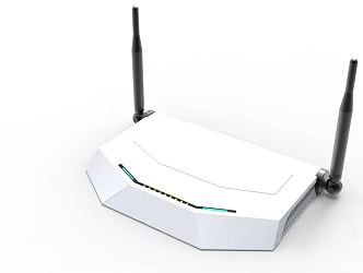 Modern Router Wireless Router White 3d model