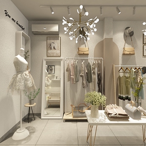 Modern Women's Shop 3d model