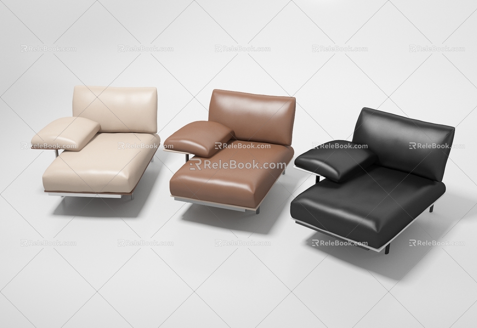 Casual Sofa Single Sofa 3d model