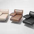 Casual Sofa Single Sofa 3d model